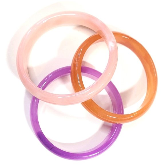 Lady Marmelade Acrylic Bangle Bracelet Stack - Picture 2 of 4